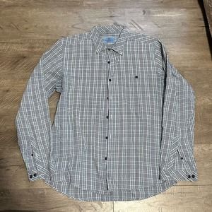 Barbour Donwell Button Up Lawn Plaid M NWOT